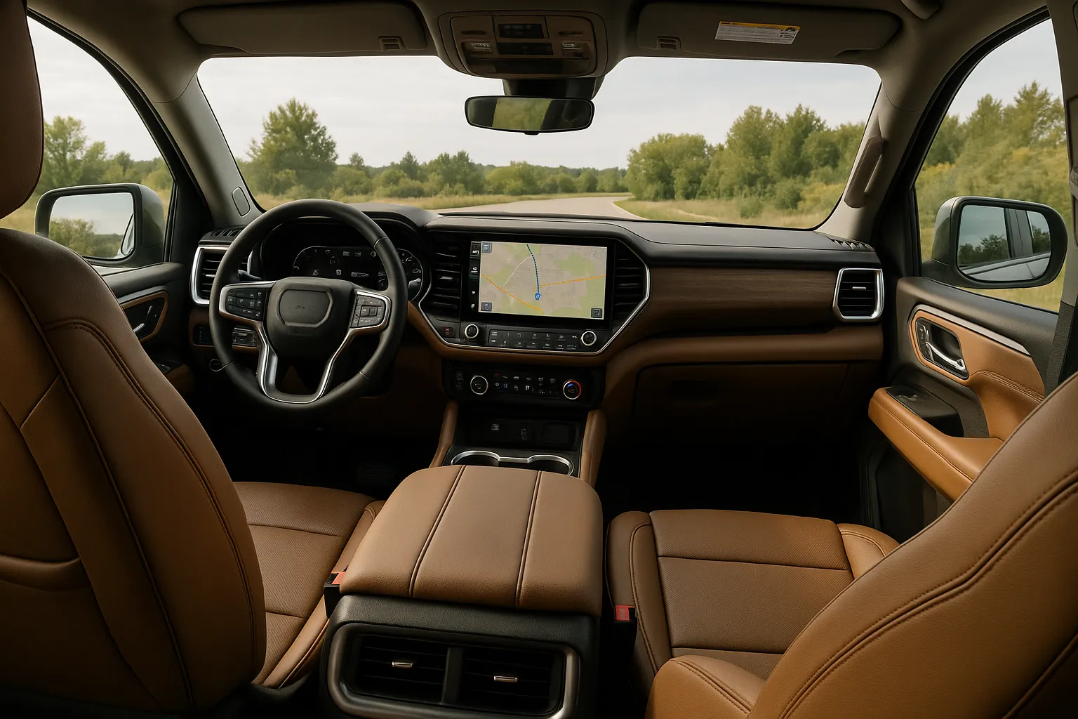 Dark teaser-style front view of a next-generation GMC Sierra pickup showing slim LED lighting and a broad grille outline supporting image 1