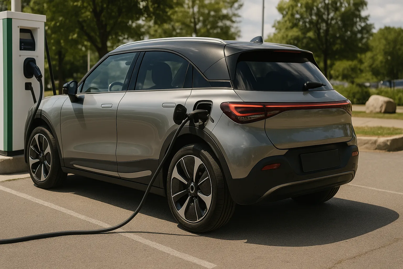 Updated Smart #1 electric crossover driving on a city road in China supporting image 2