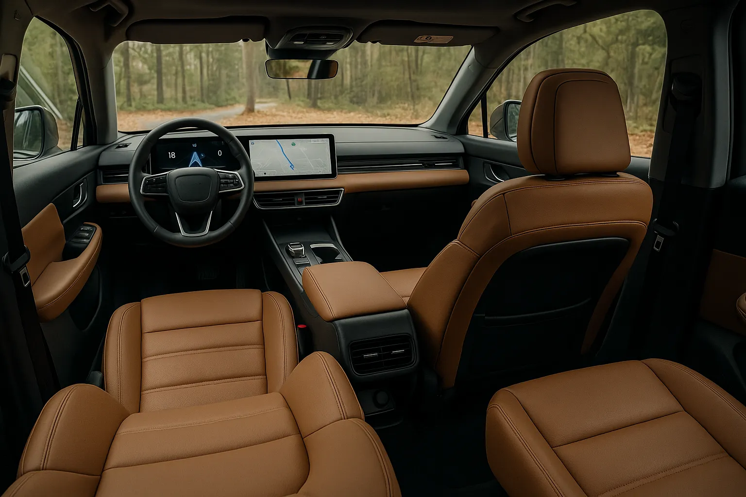 Xiaomi Skynomad N70 und N90 Luxus-SUVs in einer studioartigen Front-Dreiviertelansicht, unterstützendes Bild 1